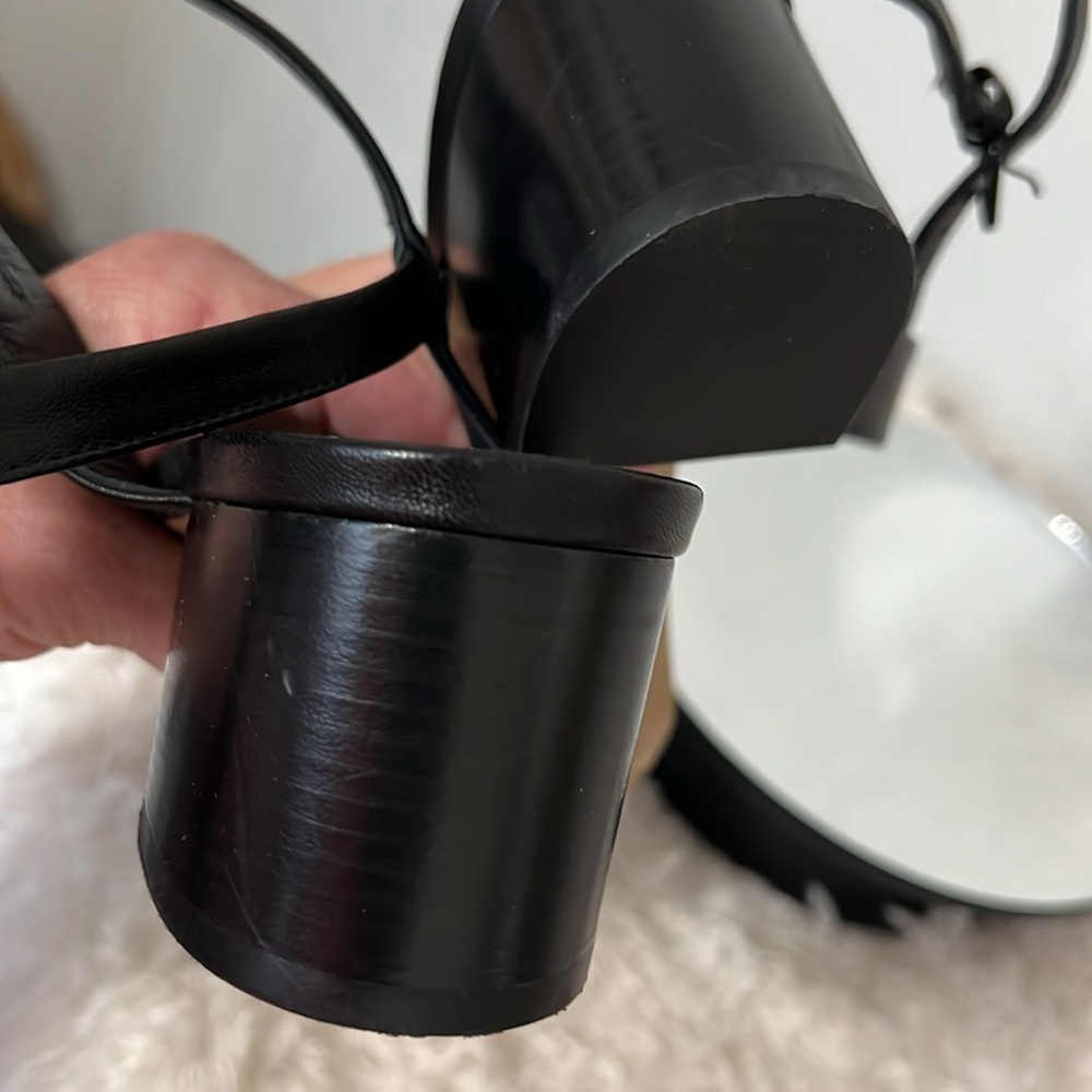 Everlane Double Strap Block Heel Sandal in Black - Picture 11 of 14